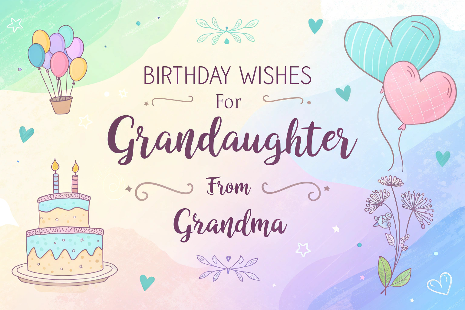 Birthday Wishes for Granddaughter from Grandma