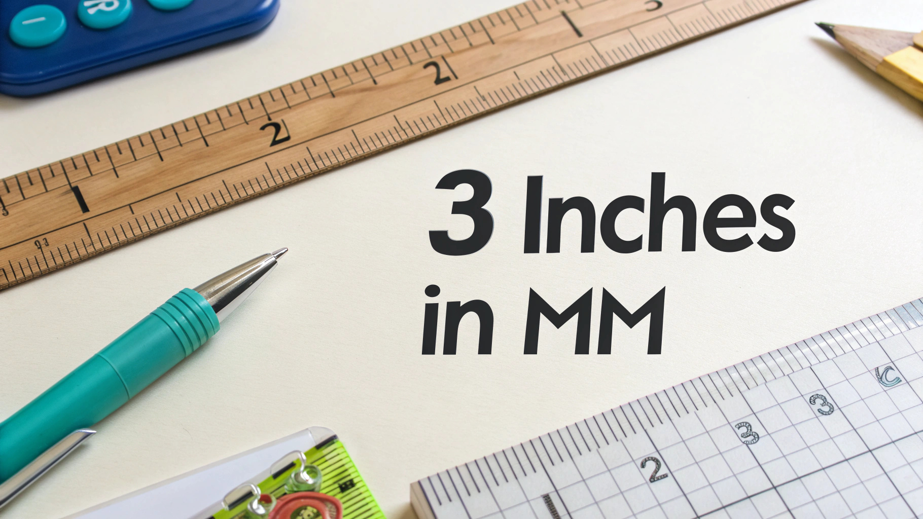3 Inches to mm