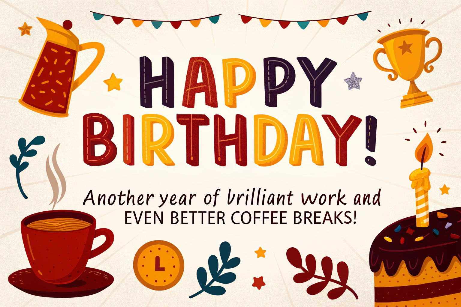 Clever Birthday Wishes for Coworker