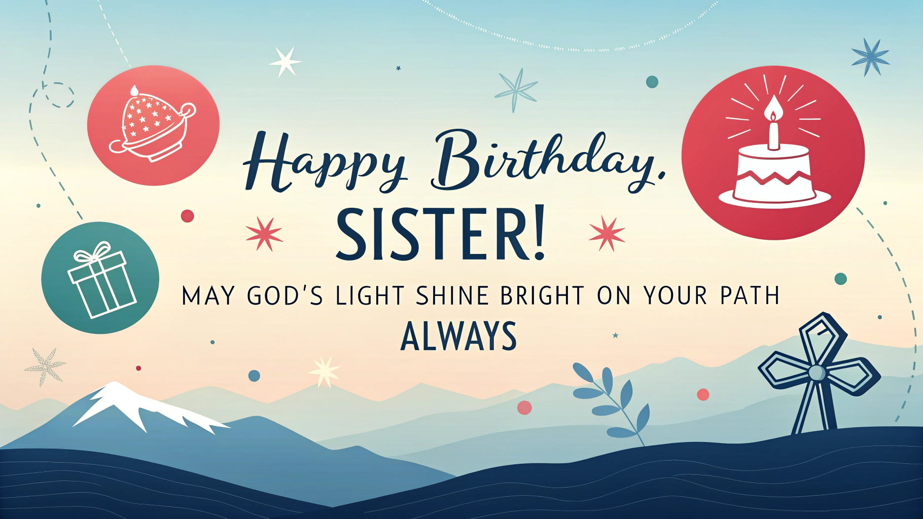 Christian Birthday Wishes for Sister