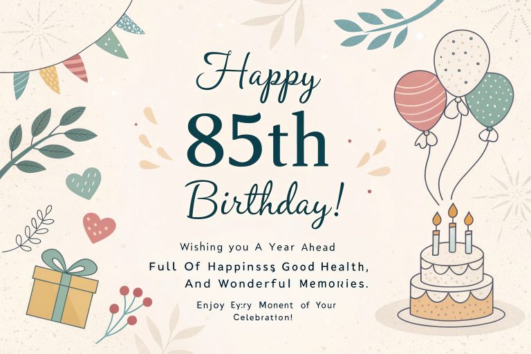 85th Birthday Wishes