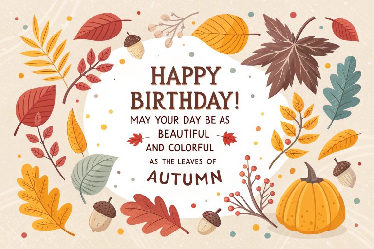 Autumn Birthday Wishes