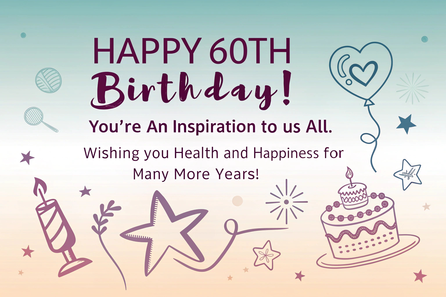 60th Happy Birthday Wishes
