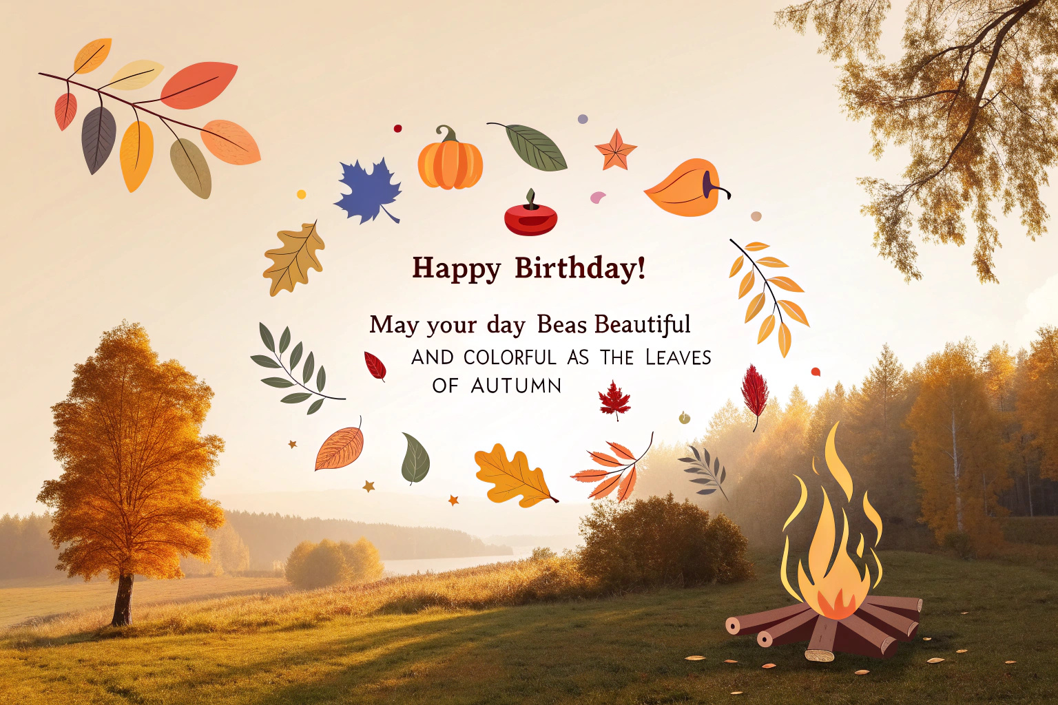 Autumn Birthday Wishes