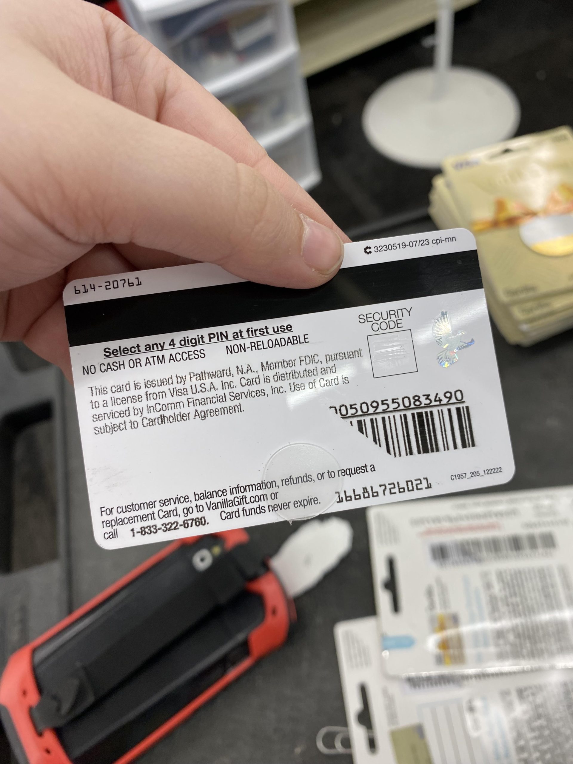 Vanilla Visa Gift Card PIN