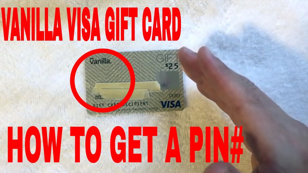 Set PIN for Vanilla Gift Card