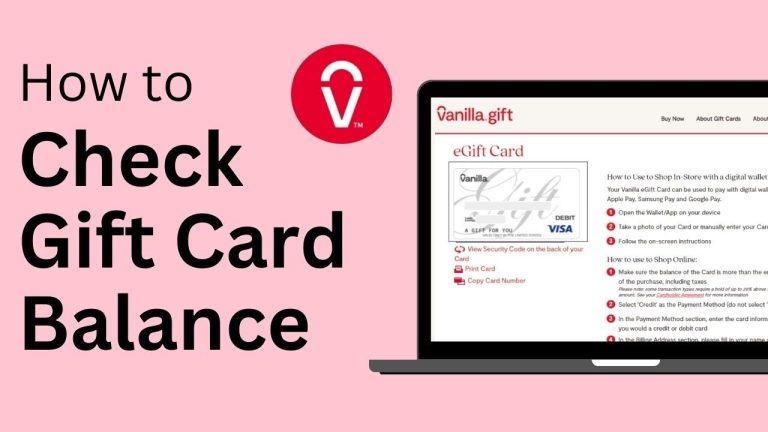 Vanilla Gift Card Transfer Balance