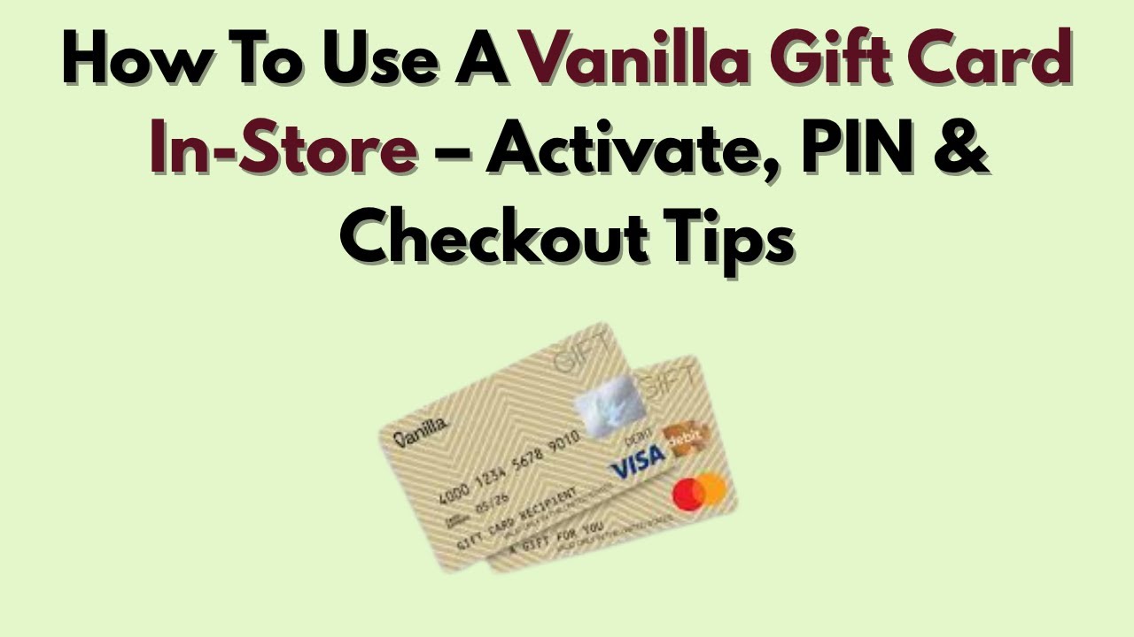 Register Vanilla Gift Card