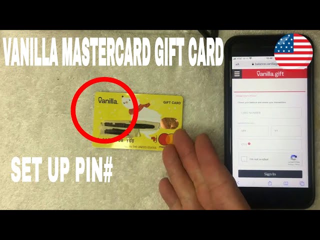 Set PIN for Vanilla Gift Card