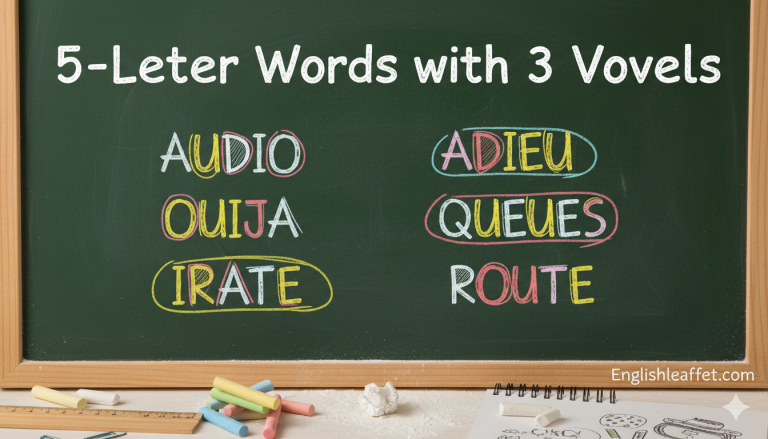 5 Letter Words With 3 Vowels for Word Games 2026 5 Letter Words With 3 Vowels for Word Games 2026