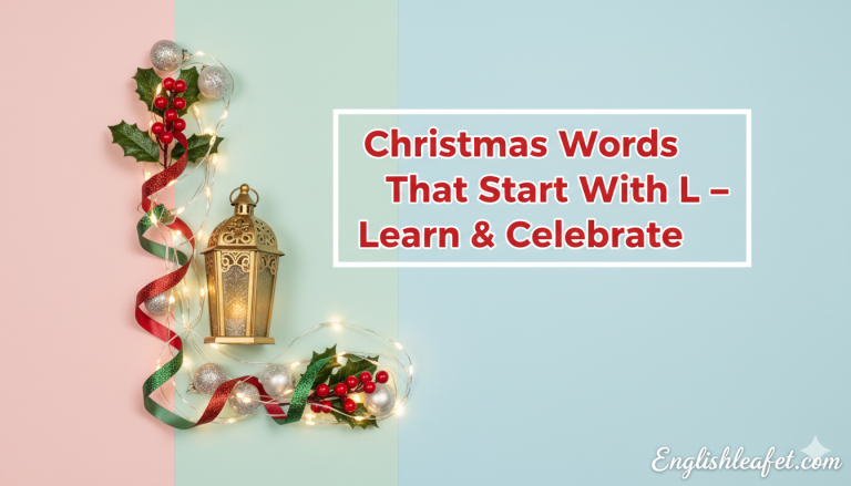 Christmas Words That Start With L – Learn & Celebrate 2026 Christmas Words That Start With L – Learn & Celebrate 2026