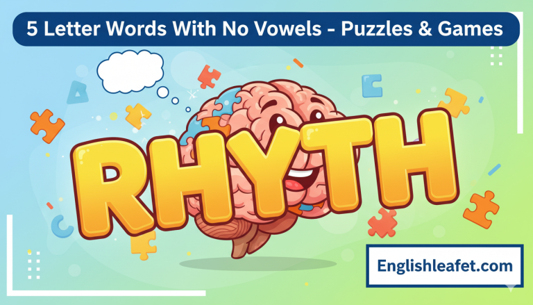 5 Letter Words With No Vowels for Puzzles & Games 2026