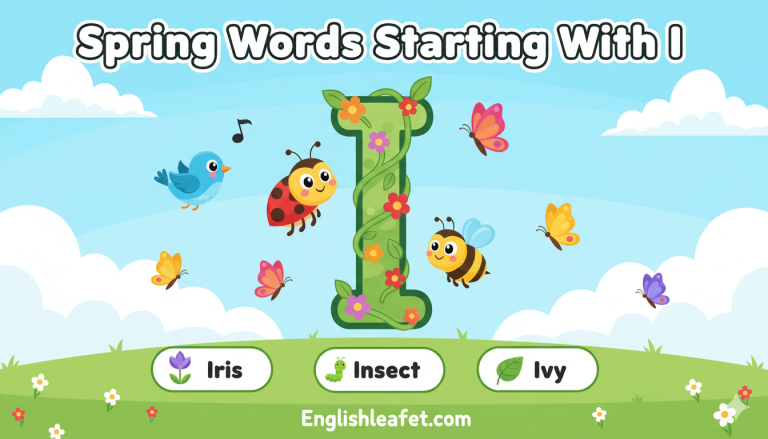 Spring Words That Start With I (List & Meaning Examples) 2026
