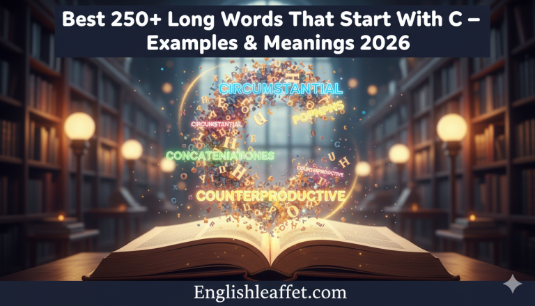 Best 250+ Long Words That Start With C – Examples & Meanings 2026
