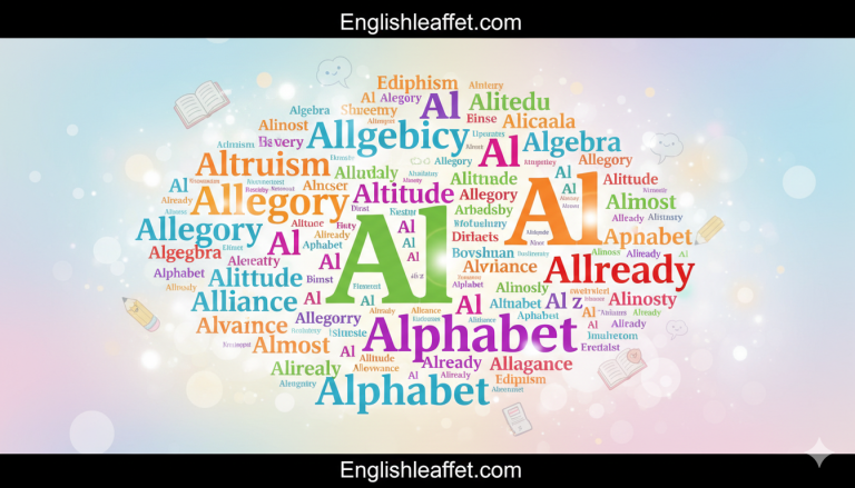 400+ Words That Start With Al With Meanings 2026