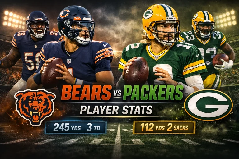 Green Bay Packers vs Chicago Bears Player Stats Breakdown 2026 Green Bay Packers vs Chicago Bears Player Stats Breakdown 2026